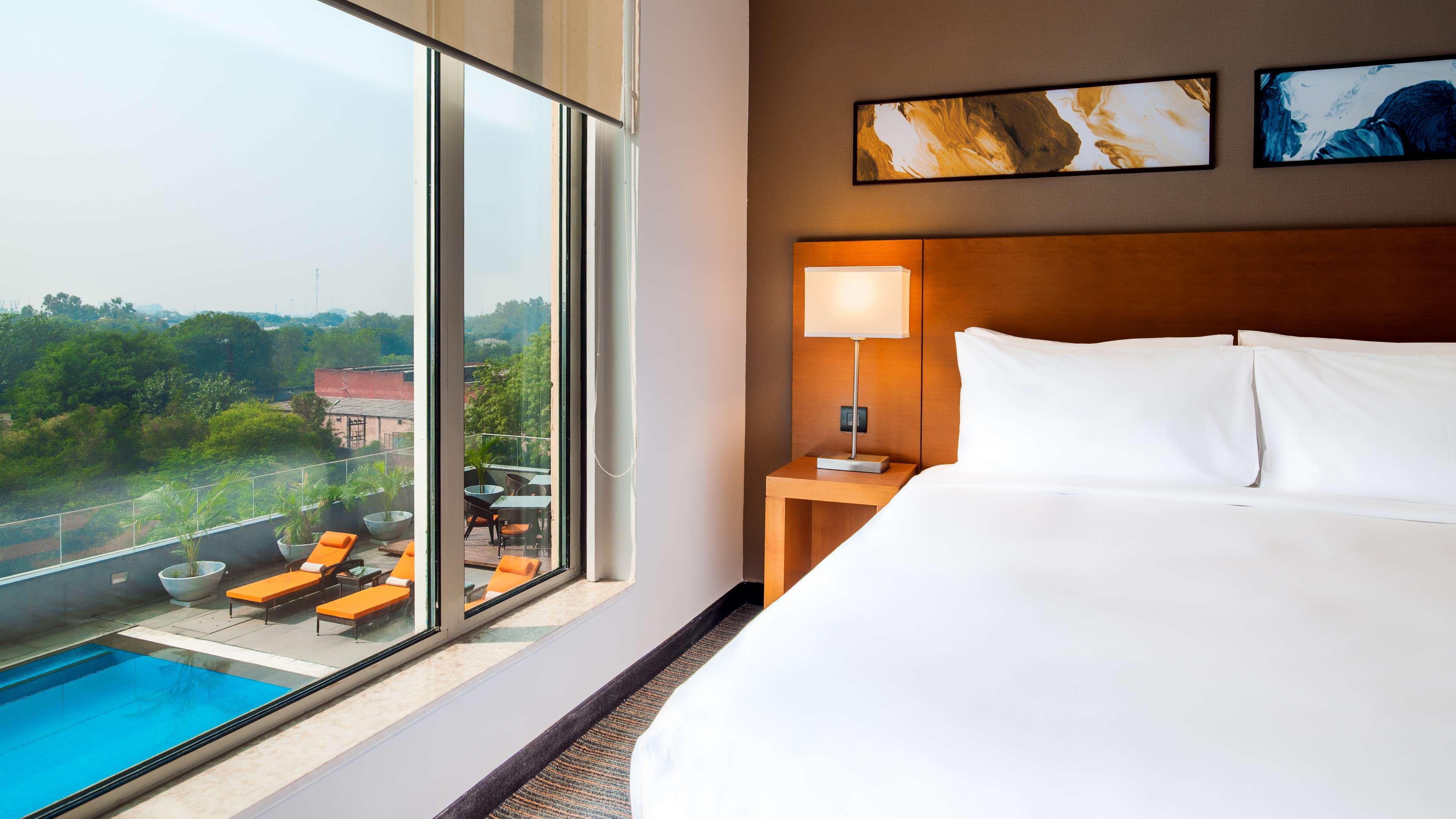 하얏트 플레이스 구르가온 우디오그 비하르 호텔 외부 사진 A guest room at the hotel