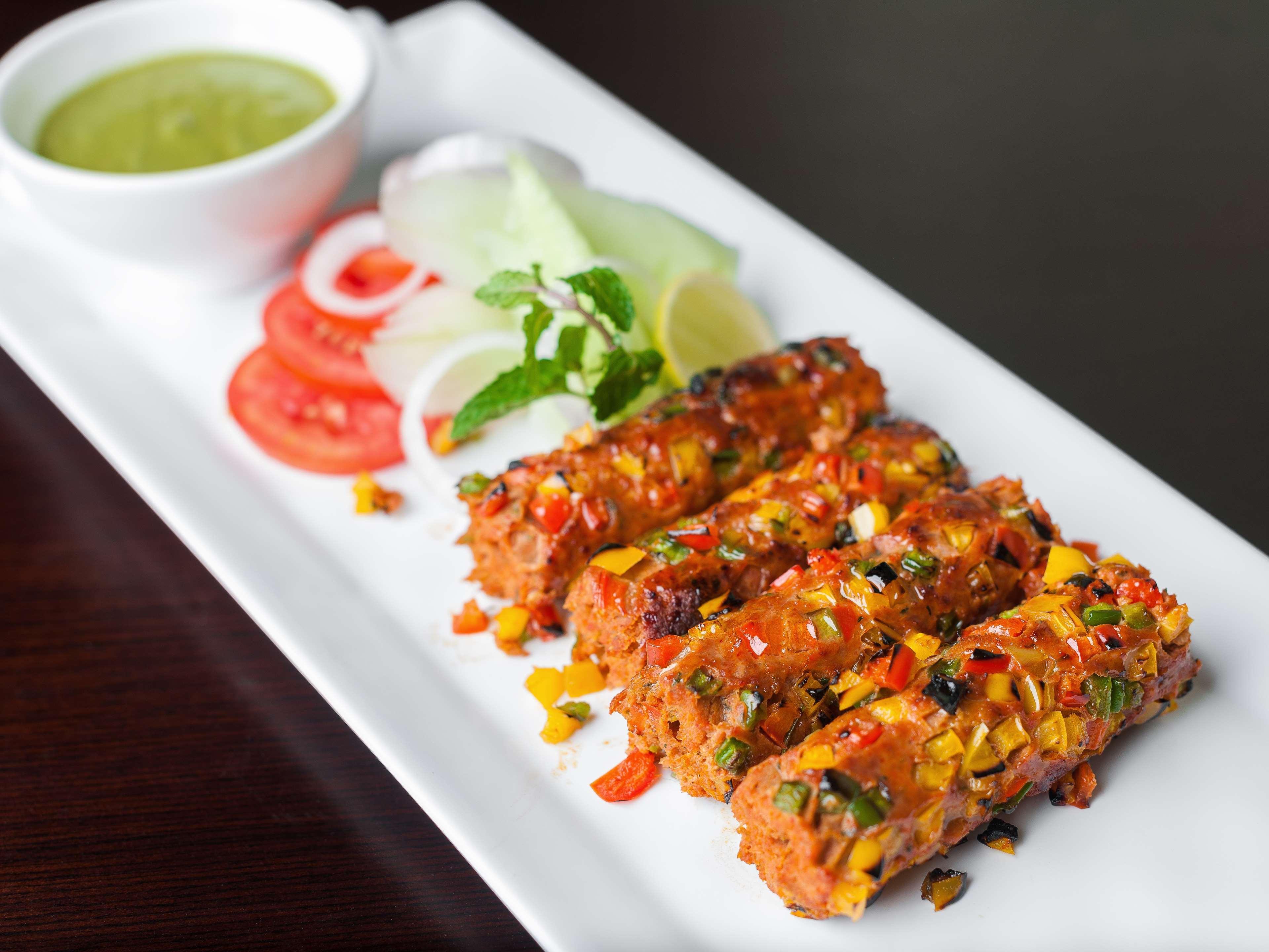 하얏트 플레이스 구르가온 우디오그 비하르 호텔 외부 사진 Vegetable Seekh Kebab