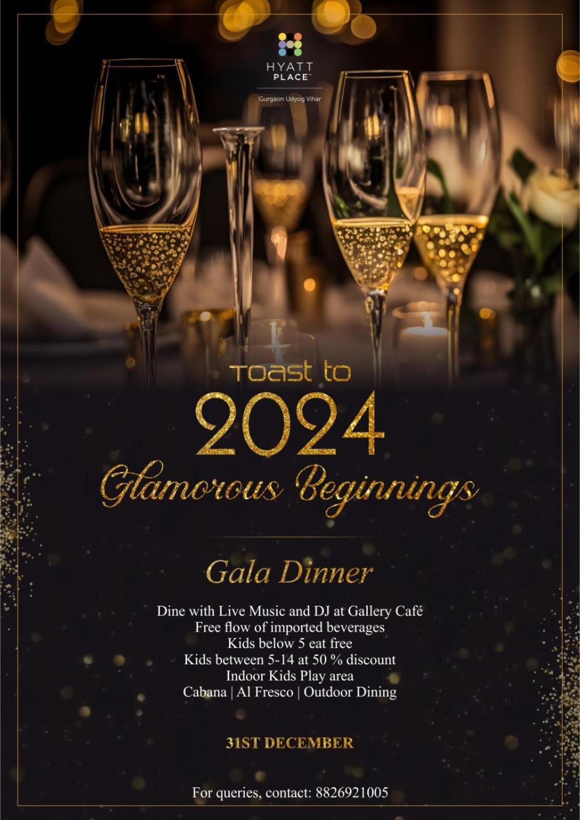 하얏트 플레이스 구르가온 우디오그 비하르 호텔 외부 사진 New Year's Eve Gala Dinner at Gallery Cafe