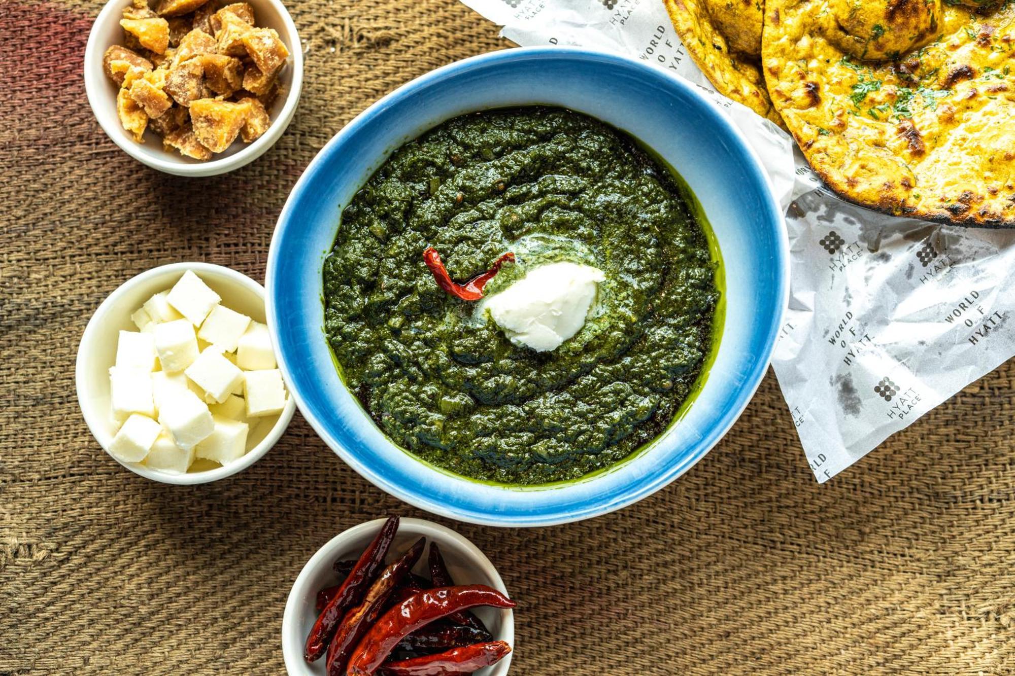 하얏트 플레이스 구르가온 우디오그 비하르 호텔 외부 사진 Palak paneer