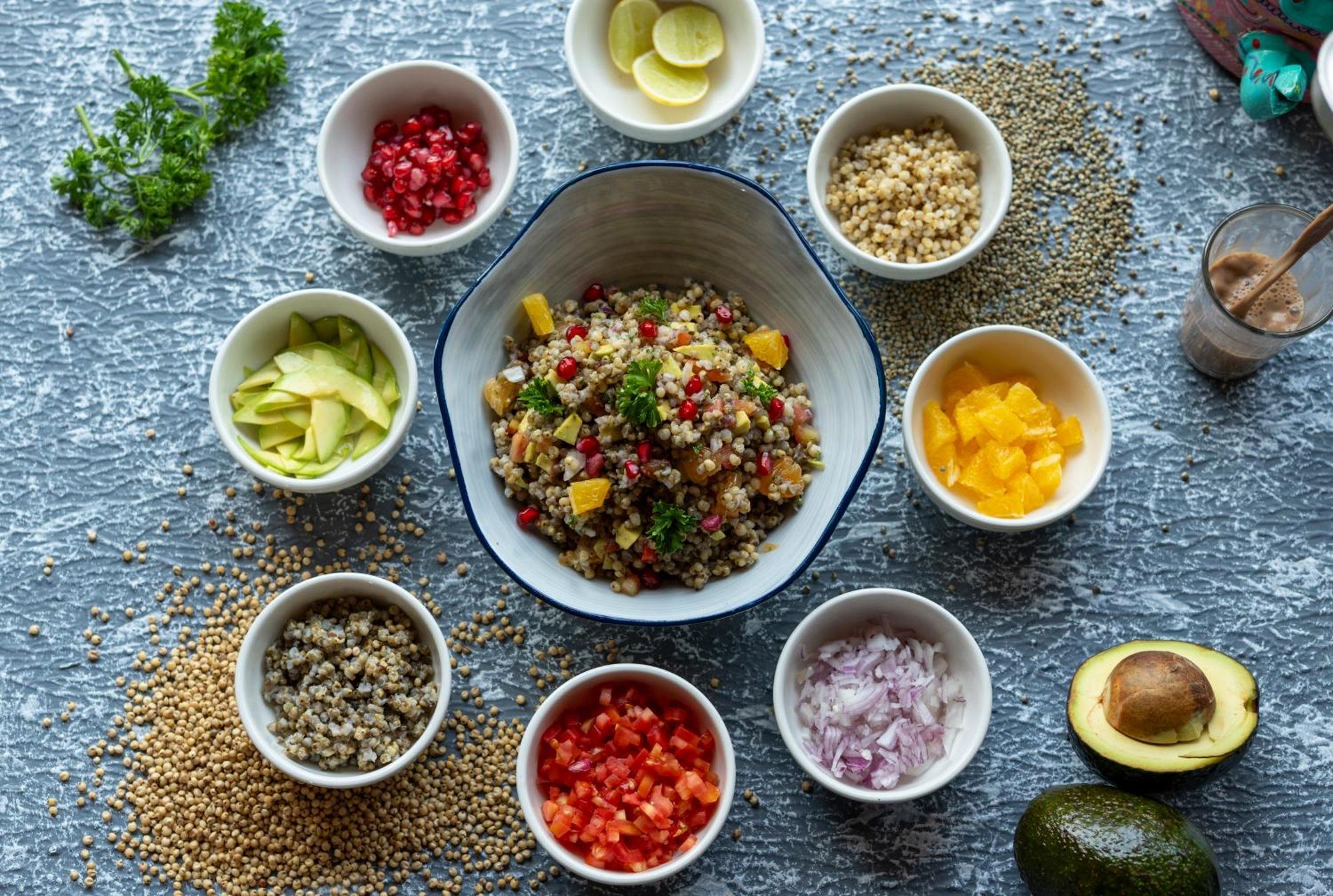하얏트 플레이스 구르가온 우디오그 비하르 호텔 외부 사진 Quinoa salad